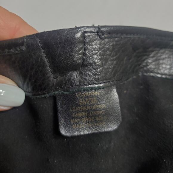 Vince Camuto "Whynn" Black Motorcycle Boots Silver Hardware Sz 8 Combat Leather - Picture 13 of 14